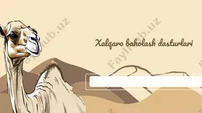 xalqaro baholash dasturlari — PPTX