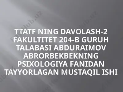 xarakter aksenturatsiya va uni meyorlashtirish usullari — PPTX