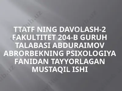 tarbiya nazariyasi, usullari va tuirlari — PPTX