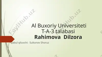 islomdagi mazhablar tarixi — PPTX