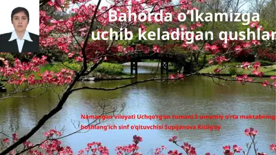 bahorda o’lkamizga uchib keladigan qushlar — PPTX
