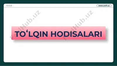 toʻlqin hodisalari — PPTX