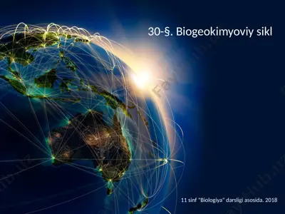 biogeokimyoviy sikl — PPTX