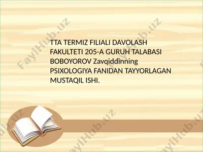 oilada bola tarbiyasi toifalari va oqibatlari — PPTX