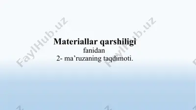 deformatsiya. deformatsiya turlari — PPTX