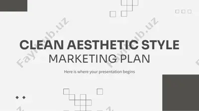 marketing plan template — PPTX