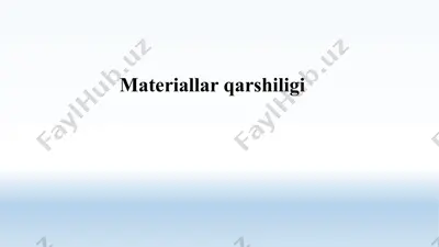 materiallar qarshiligi — PPTX