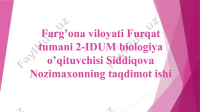 ekologiyaning rivojlanishi, bo‘limlari va metodlari — PPTX