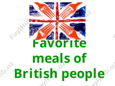 favorite meals of british people — PPTX