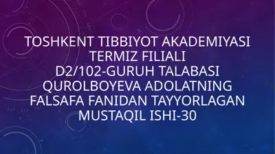 john lockening tabiiy qarashlari va uning yevropa ilm-faniga ta’siri — PPTX