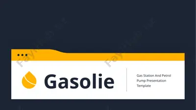 gas station and petrol pump presentation template — PPTX