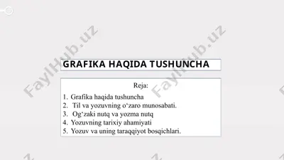 grafika haqida tushuncha — PPTX