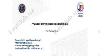 hindiston respublikasi — PPTX
