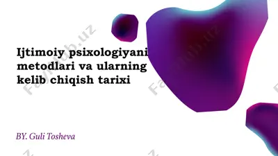 ijtimoiy psixologiya — PPTX