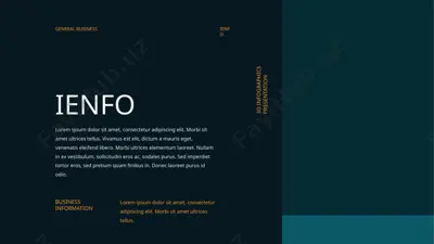 3d infographics presentation — PPTX