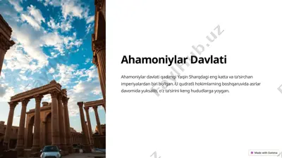 ahamoniylar-davlati — PPTX