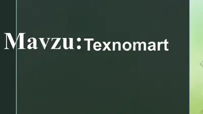 texnomart — PPTX