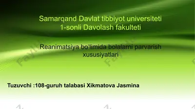 bolalarni parvarish xususiyatlari — PPTX