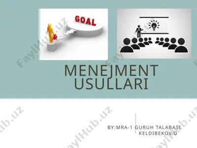 menejment usullari — PPTX