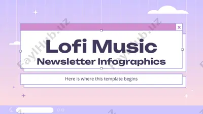 lofi music newsletter infographics — PPTX