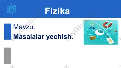 masalalar yechish 10-sinf, 26-mavzu — PPTX