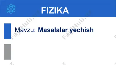 masalalar yechish 10-sinf, 15-mavzu — PPTX
