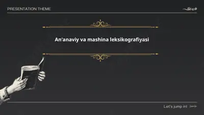 an'anaviy va mashina leksikografiyasi — PPTX
