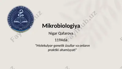 mikrobiologiya — PPTX