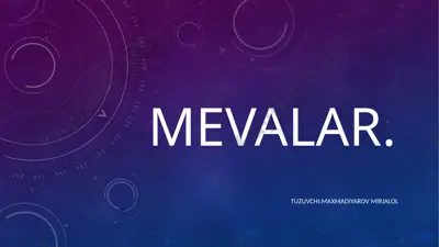 mevalar — PPTX