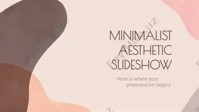 minimalist aesthetic slideshow — PPTX
