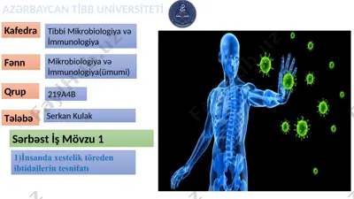 tibbi mikrobiologiya və i̇mmunologiya — PPTX