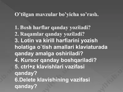 kompyuterdagi kalkulator — PPTX