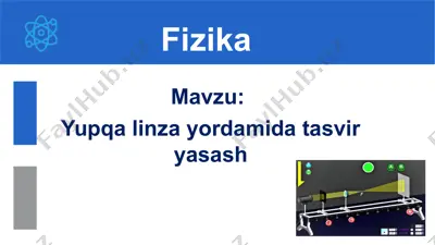 yupqa linza yordamida tasvir yasash. 9-sinf 52-mavzu — PPTX
