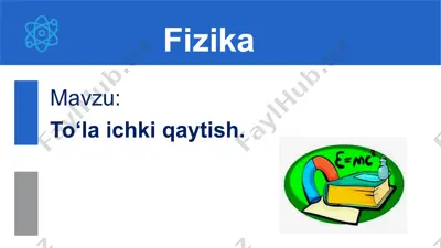 to‘la ichki qaytish. 9-sinf 47-mavzu — PPTX