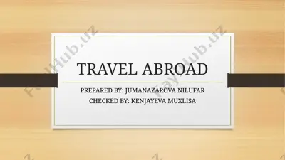 travel abroad — PPTX