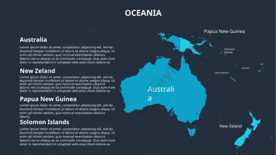 australia, new zealand, papua new guinea, solomon islands — PPTX