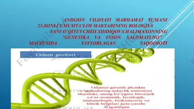"genotipik va fenotipik o’zgaruvchanlik" — PPTX