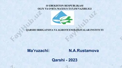 suyuq yonilg’ilarning xususiyatlari va ularni baholash usullari — PPTX