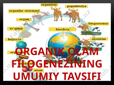 organik olam filogenezining umumiy tavsifi — PPTX