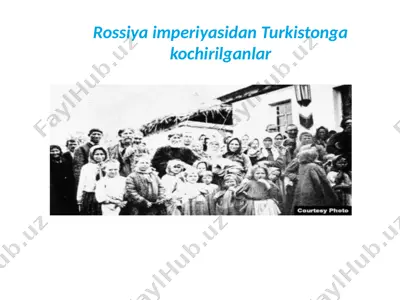 rossiya imperiyasidan turkistonga kochirilganlar — PPTX