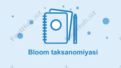 bloom taksanomiyasi — PPTX