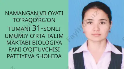 asalari oilasi haqida biologiya ma'lumoti — PPTX
