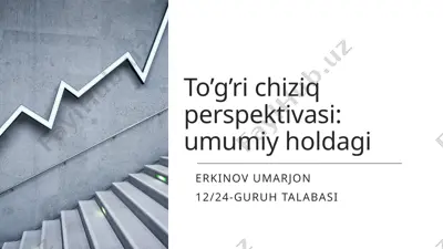 chiziq perspektivasi — PPTX