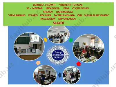 polimer ta’sirga oid masalalar slaydi — PPTX