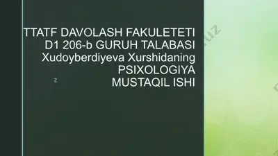 oilada bollarning tarbiyasi: toifalari va oqibatlari — PPTX