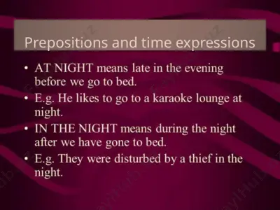 prepositions and time expressions — PPTX