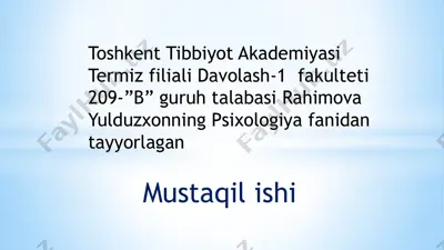 xarakter aksentuatsiyasi va uni me’yorlashtirish usullari — PPTX