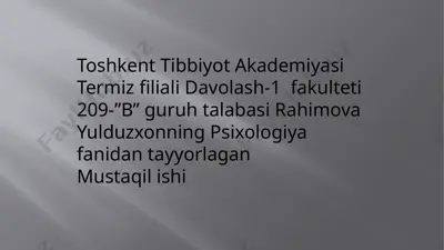xotira va uning mustahkamlash usullari — PPTX