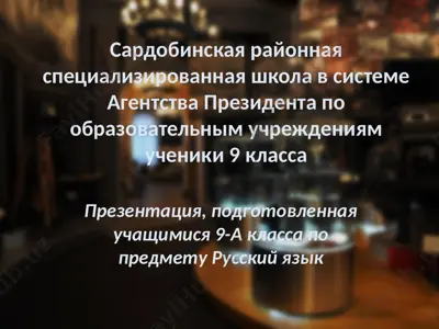 подготовленная презентация по предмету русский язык — PPTX