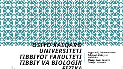 tibbiy va biologik fizika — PPTX